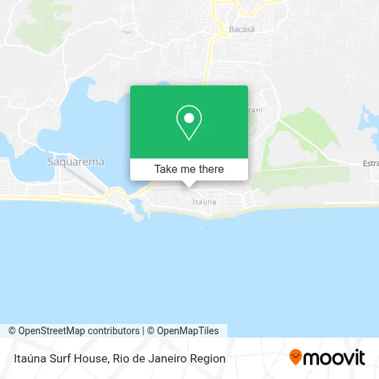Itaúna Surf House map