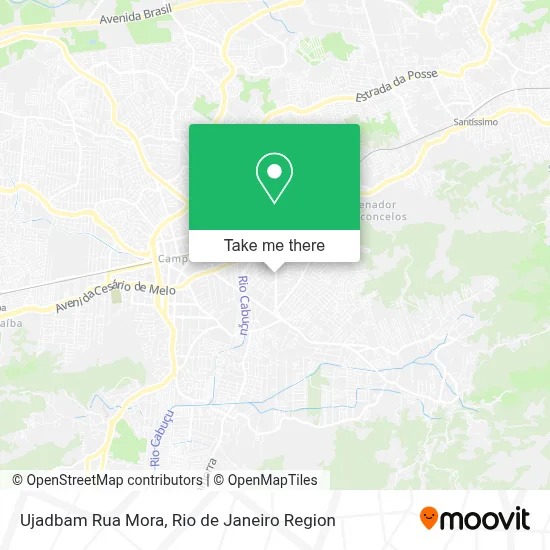 Ujadbam Rua Mora map