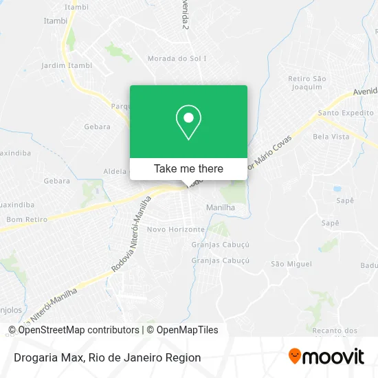 Drogaria Max map