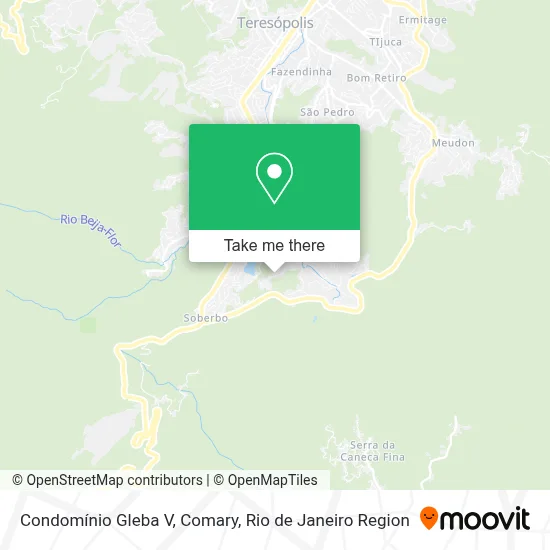 Condomínio Gleba V, Comary map