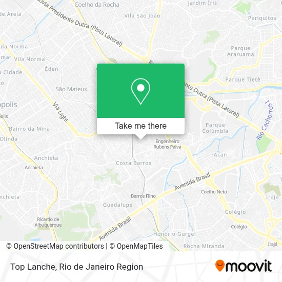 Top Lanche map