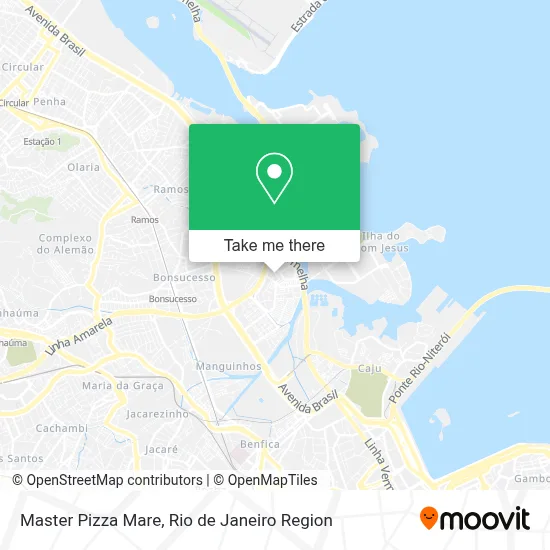 Master Pizza Mare map