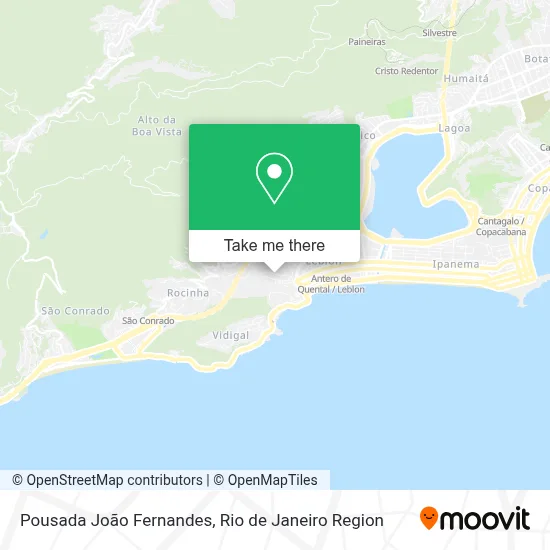 Pousada João Fernandes map