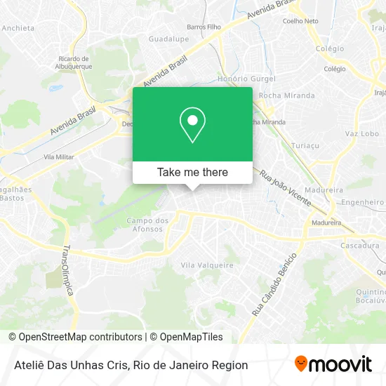 Ateliê Das Unhas Cris map