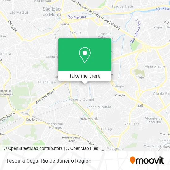 Tesoura Cega map