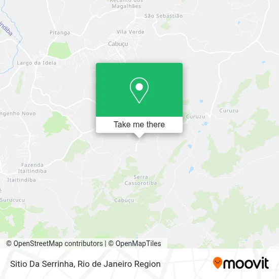 Sitio Da Serrinha map