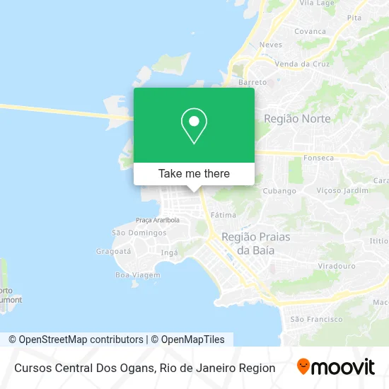 Cursos Central Dos Ogans map