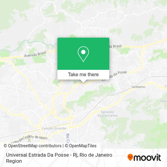 Universal Estrada Da Posse - Rj map