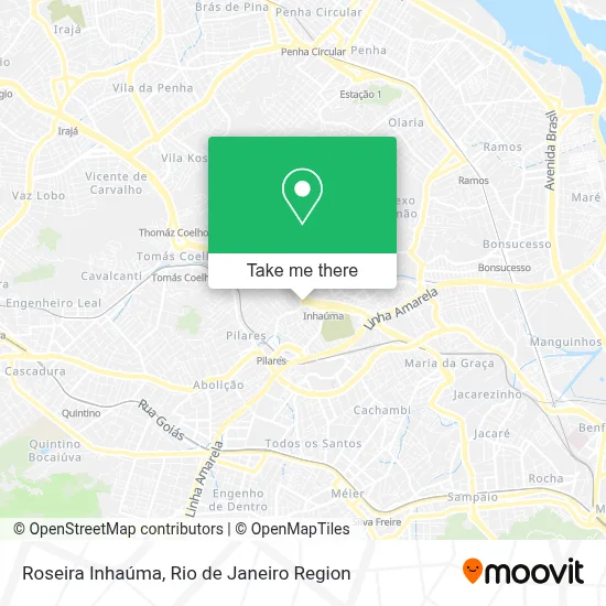 Roseira Inhaúma map