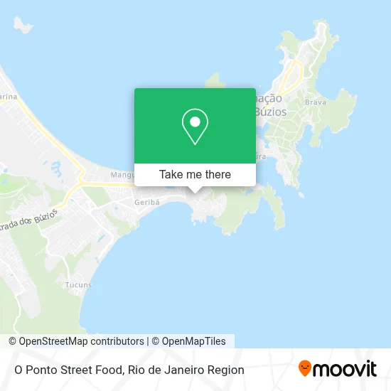O Ponto Street Food map