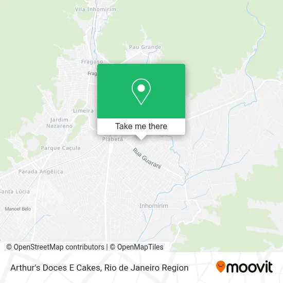 Arthur's Doces E Cakes map