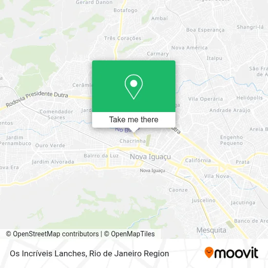 Os Incríveis Lanches map