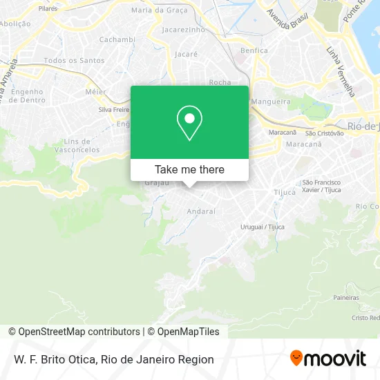 W. F. Brito Otica map