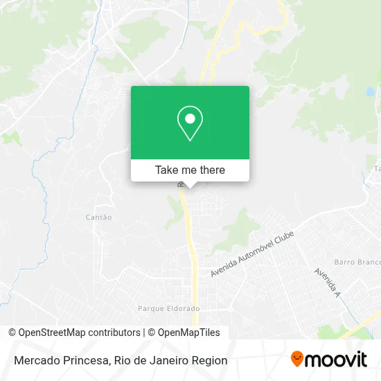 Mercado Princesa map