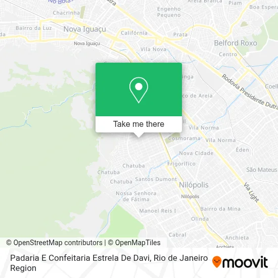 Padaria E Confeitaria  Estrela De Davi map