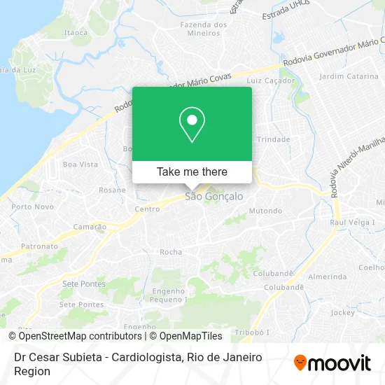 Dr Cesar Subieta - Cardiologista map