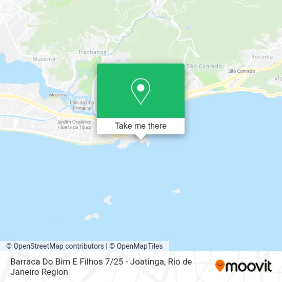 Barraca Do Bim E Filhos 7 / 25 - Joatinga map