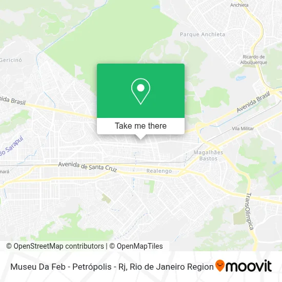 Museu Da Feb - Petrópolis - Rj map