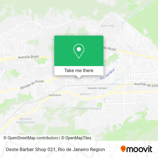 Oeste Barber Shop 021 map