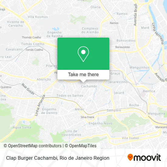 Clap Burger Cachambi map