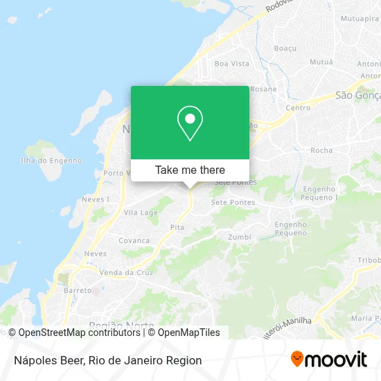 Nápoles Beer map