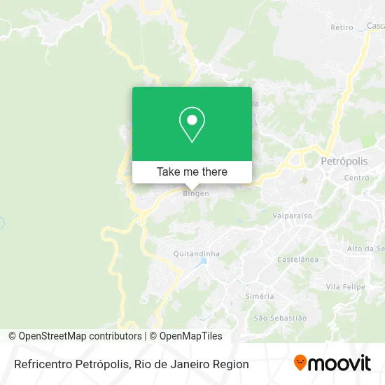 Refricentro Petrópolis map