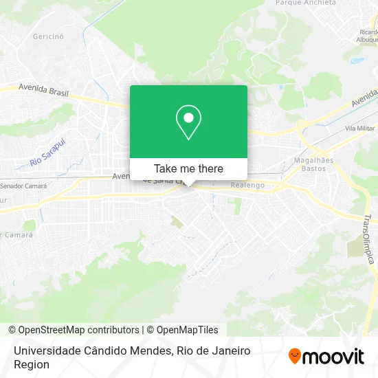 Universidade Cândido Mendes map
