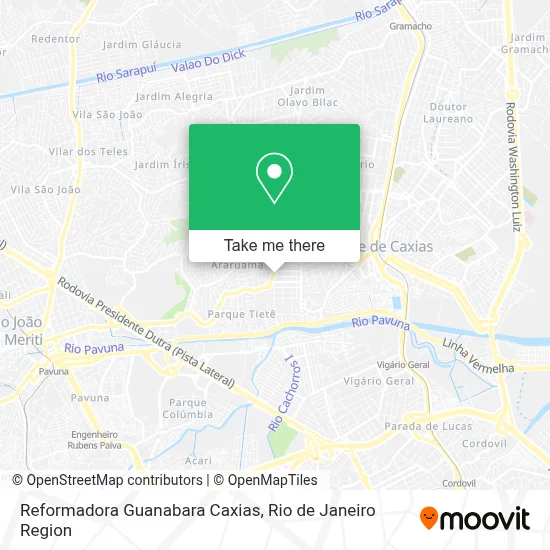 Reformadora Guanabara Caxias map