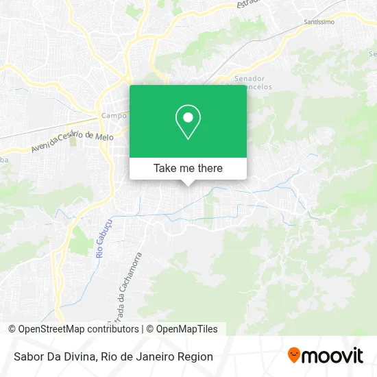 Sabor Da Divina map
