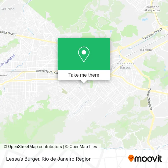 Lessa's Burger map