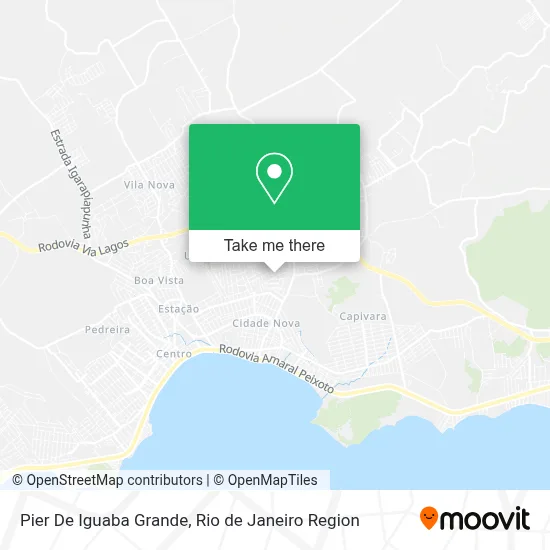 Pier De Iguaba Grande map