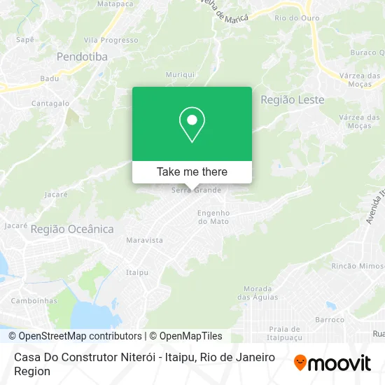 Casa Do Construtor Niterói - Itaipu map
