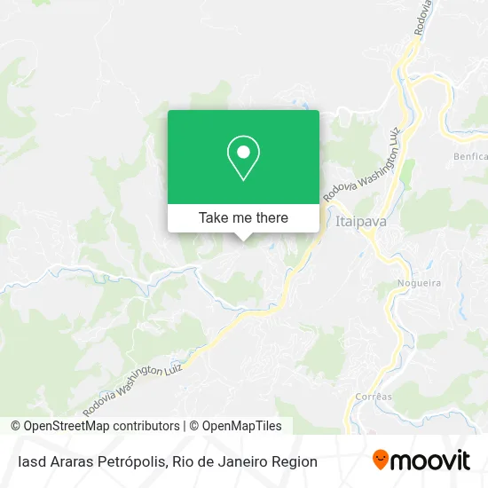 Iasd Araras Petrópolis map
