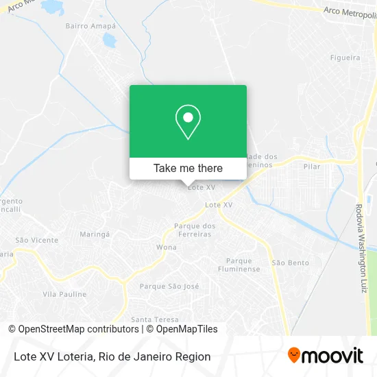 Lote XV Loteria map