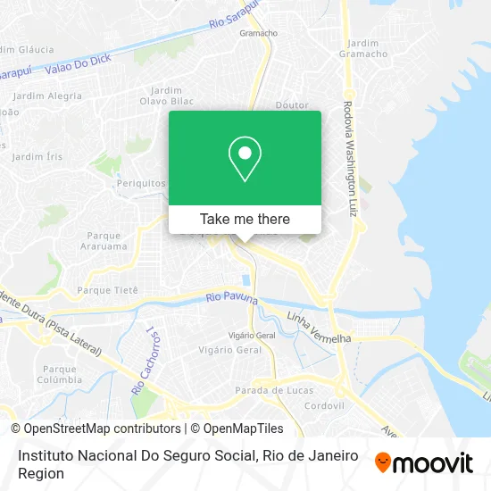 Instituto Nacional Do Seguro Social map