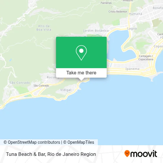 Tuna Beach & Bar map