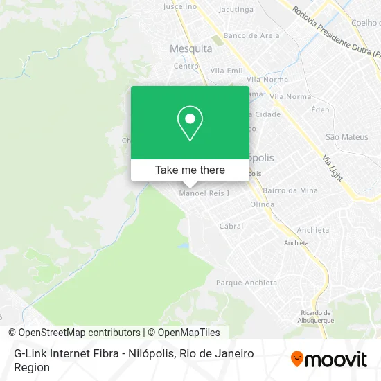 G-Link Internet Fibra - Nilópolis map