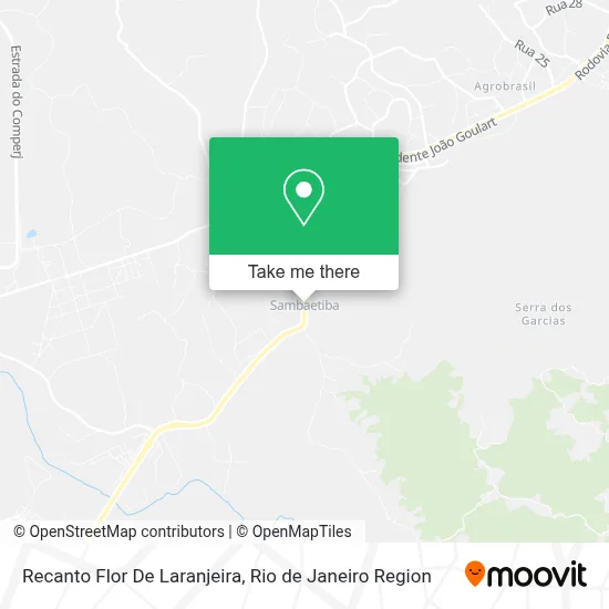 Recanto Flor De Laranjeira map