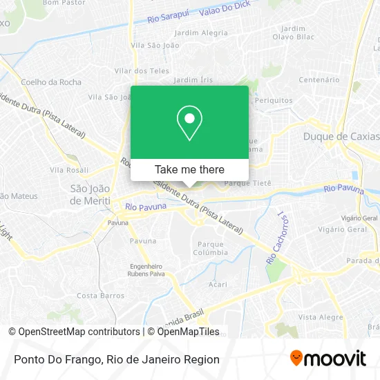 Ponto Do Frango map