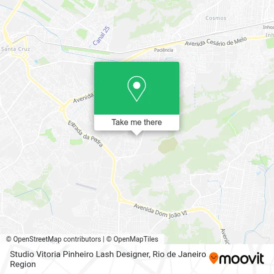 Studio Vitoria Pinheiro Lash Designer map