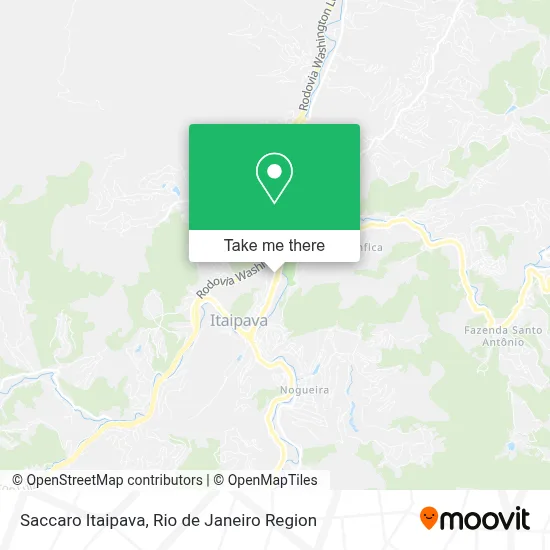 Saccaro Itaipava map