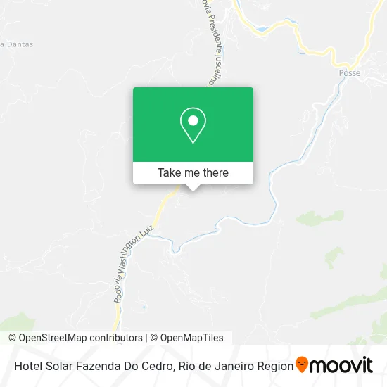 Hotel Solar Fazenda Do Cedro map