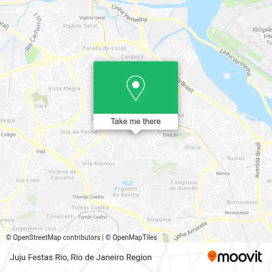 Juju Festas Rio map