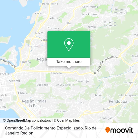 Comando De Policiamento Especializado map