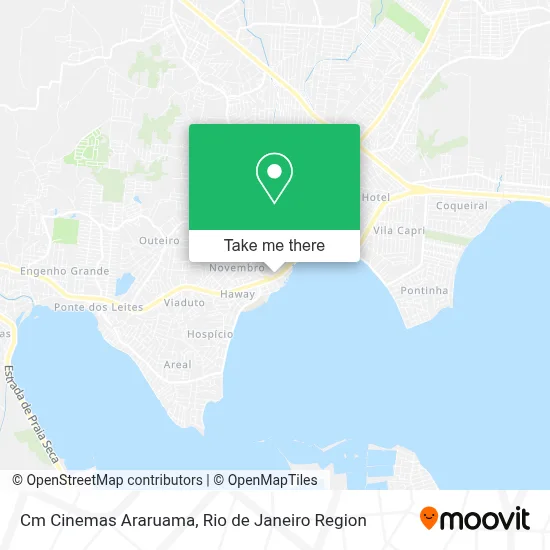 Cm Cinemas Araruama map