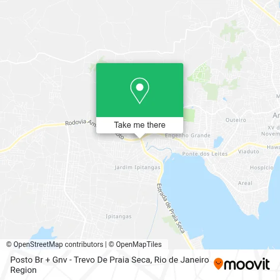 Posto Br + Gnv - Trevo De Praia Seca map