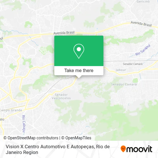 Vision X Centro Automotivo E Autopeças map