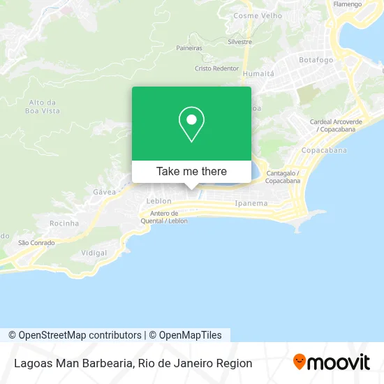 Lagoas Man Barbearia map