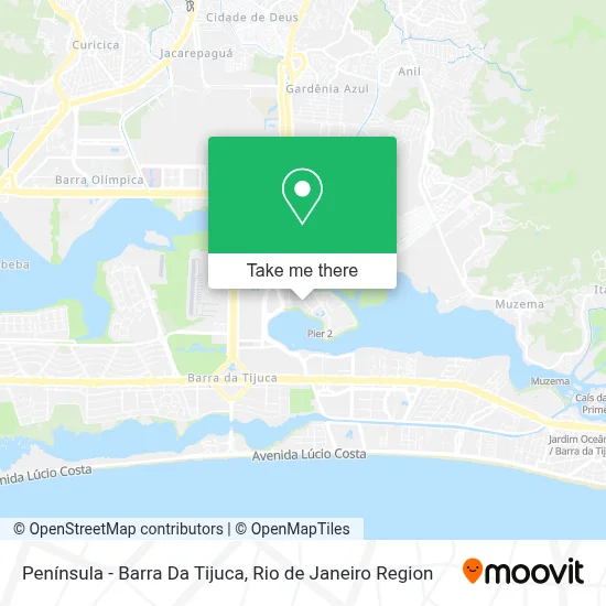 Península - Barra Da Tijuca map