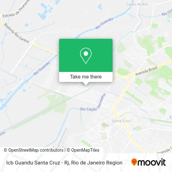 Icb Guandu Santa Cruz - Rj map
